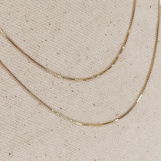 0.5 Box Chain 18k GF - She Chester