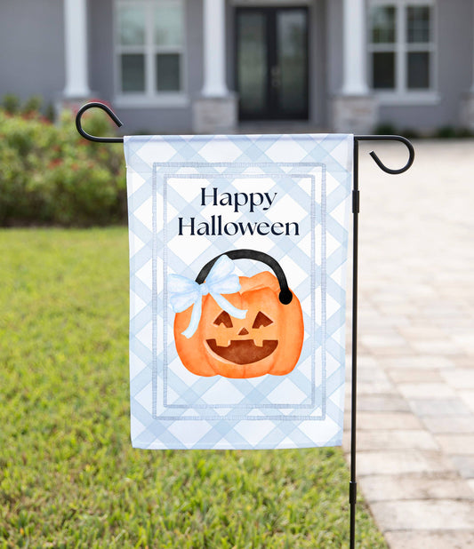 Happy Halloween Jack-o'-lantern Garden Flag: 12" x 18"