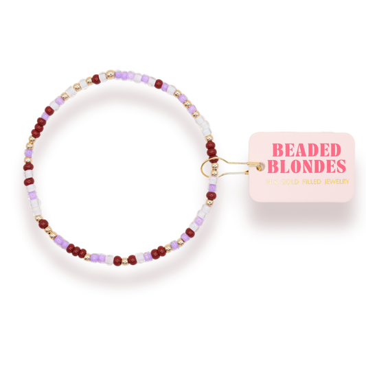 Lavender Dreams Sprinkle Bracelet: Standard 6.75 inch