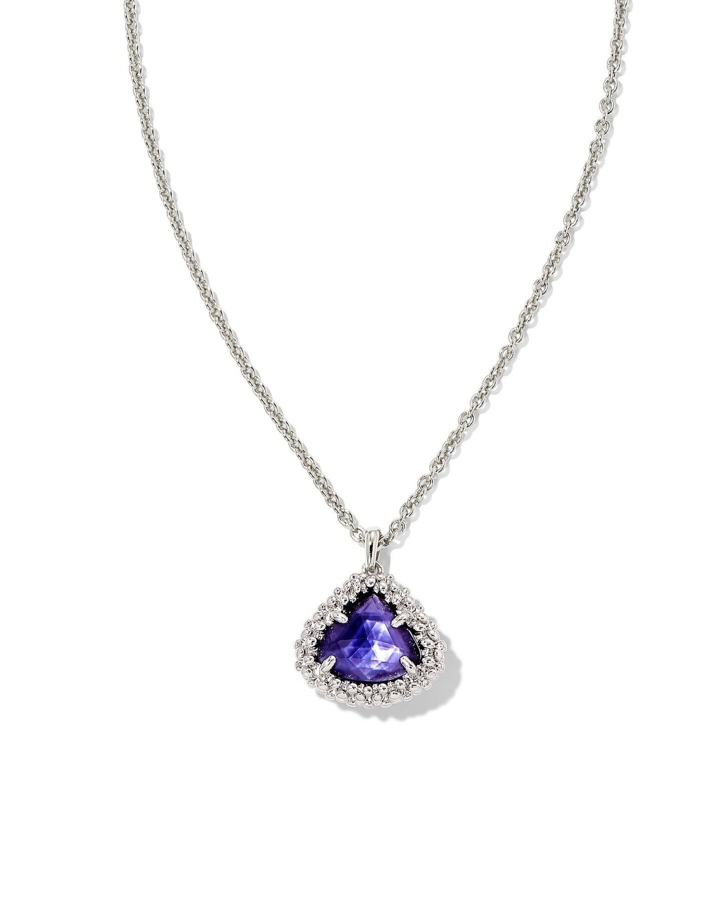 Framed Kendall Dark Lavender Rhod Neck