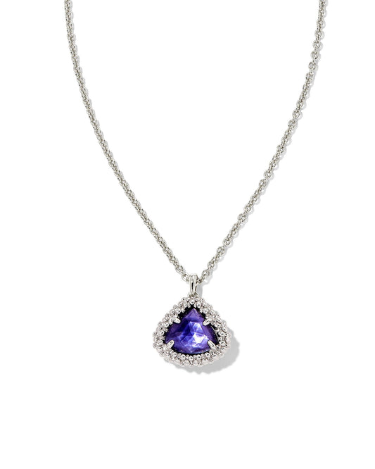 Framed Kendall Dark Lavender Rhod Neck