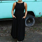 Sabrina Black Maxi Dress