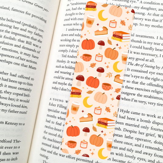 Autumn Vibes Bookmark – Soft Matte Laminated