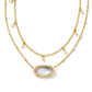 Elisa Pearl Neck Gold Ivory MOP