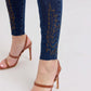 High Waist Western Embroidery Dark Skinny Jean Style 88269