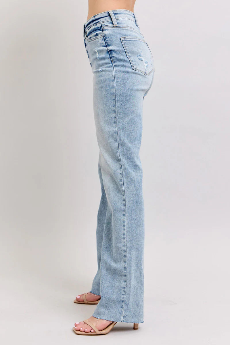 Mid Rise Light Wash Dad Jean Style 88926