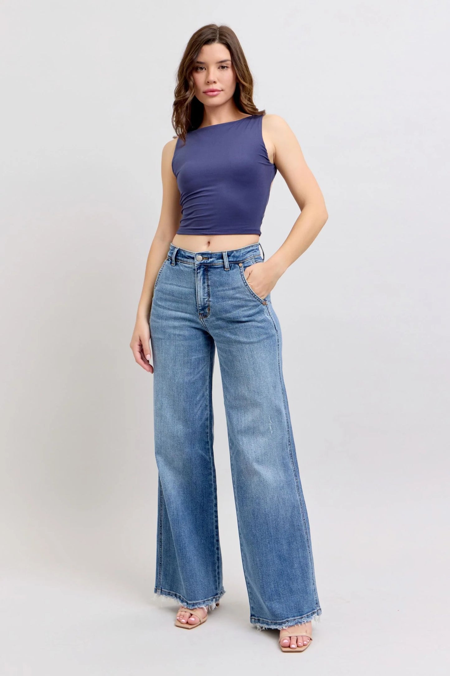 High Waist Retro Wide Fit Style 82648