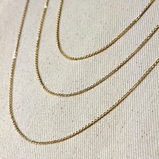 1.45 Cable Chain 18K GF - She Chester