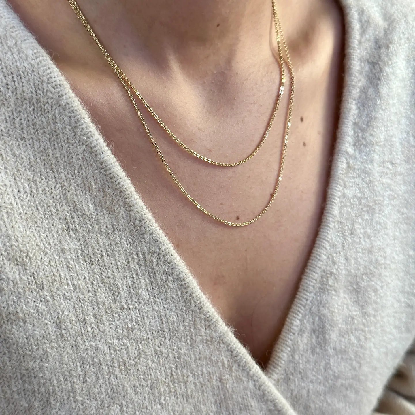 1.45 Cable Chain 18K GF - She Chester