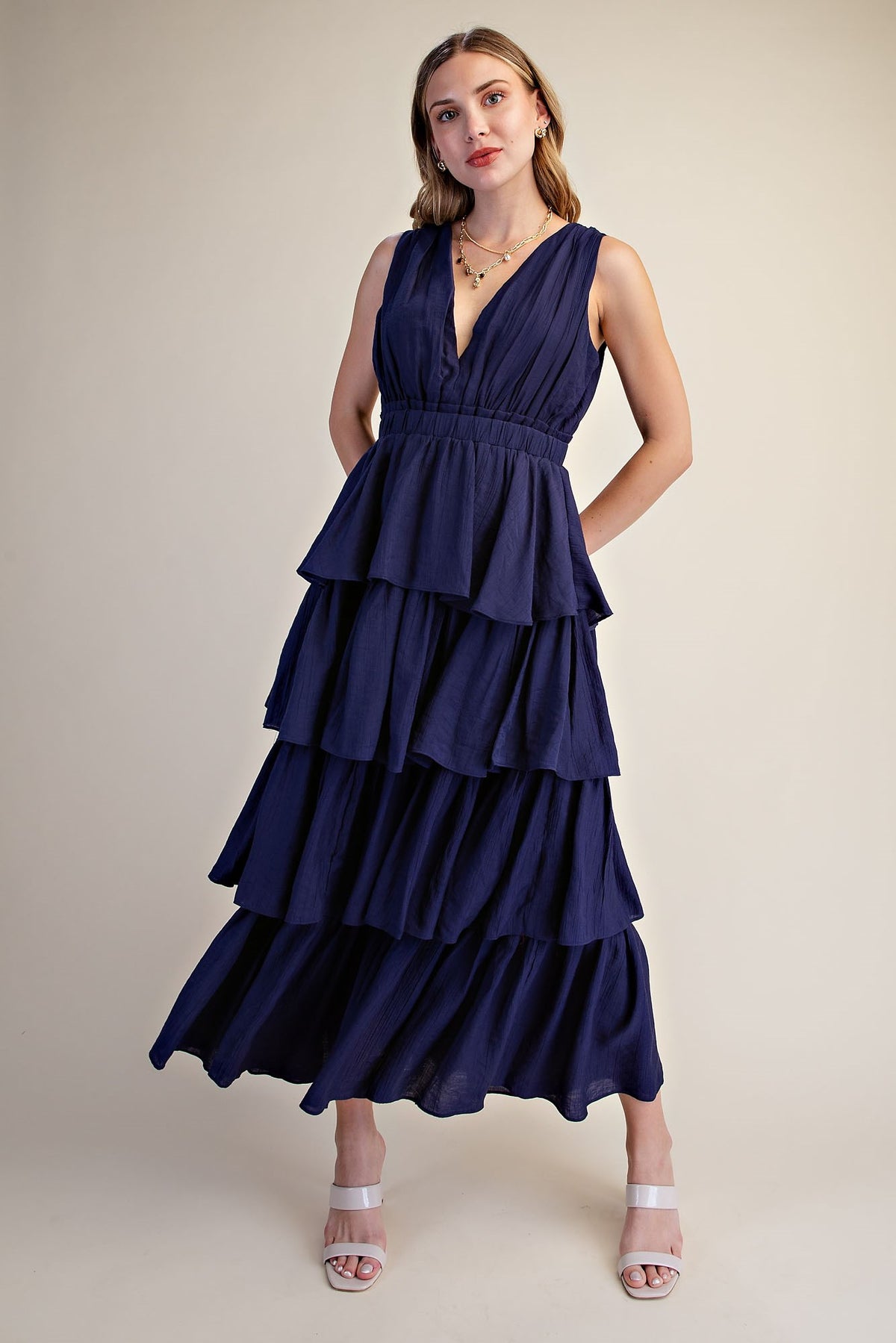 Sweet Moments Navy Maxi Dress