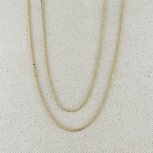 1.5mm Flat Ball Chain GF - She Chester