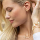 16" Necklace Gold - Love Gold Charm - She Chester