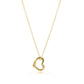 16" Necklace Gold - Love Gold Charm - She Chester
