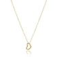 16" Necklace Gold - Love Small Gold Charm - She Chester