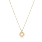16" Necklace Gold - Love Small Gold Disc - She Chester