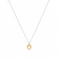 16" Necklace Mixed Metal - Star Small Gold Disc - She Chester