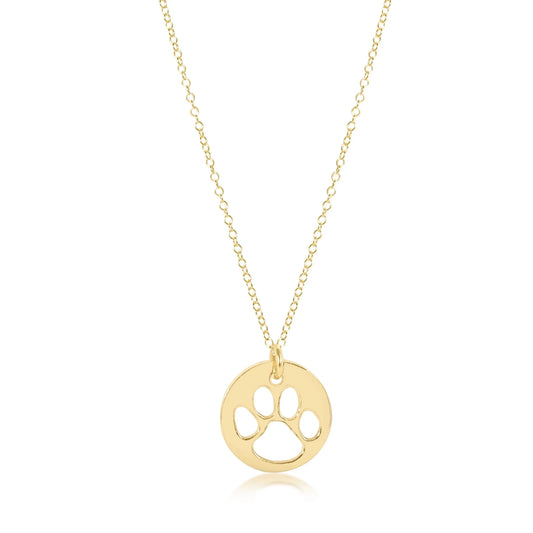 16in Gold Disco Paw Prints - She Chester