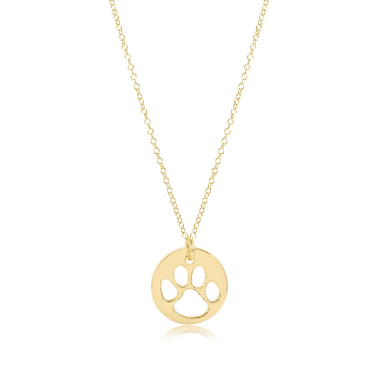 16in Gold Disco Paw Prints