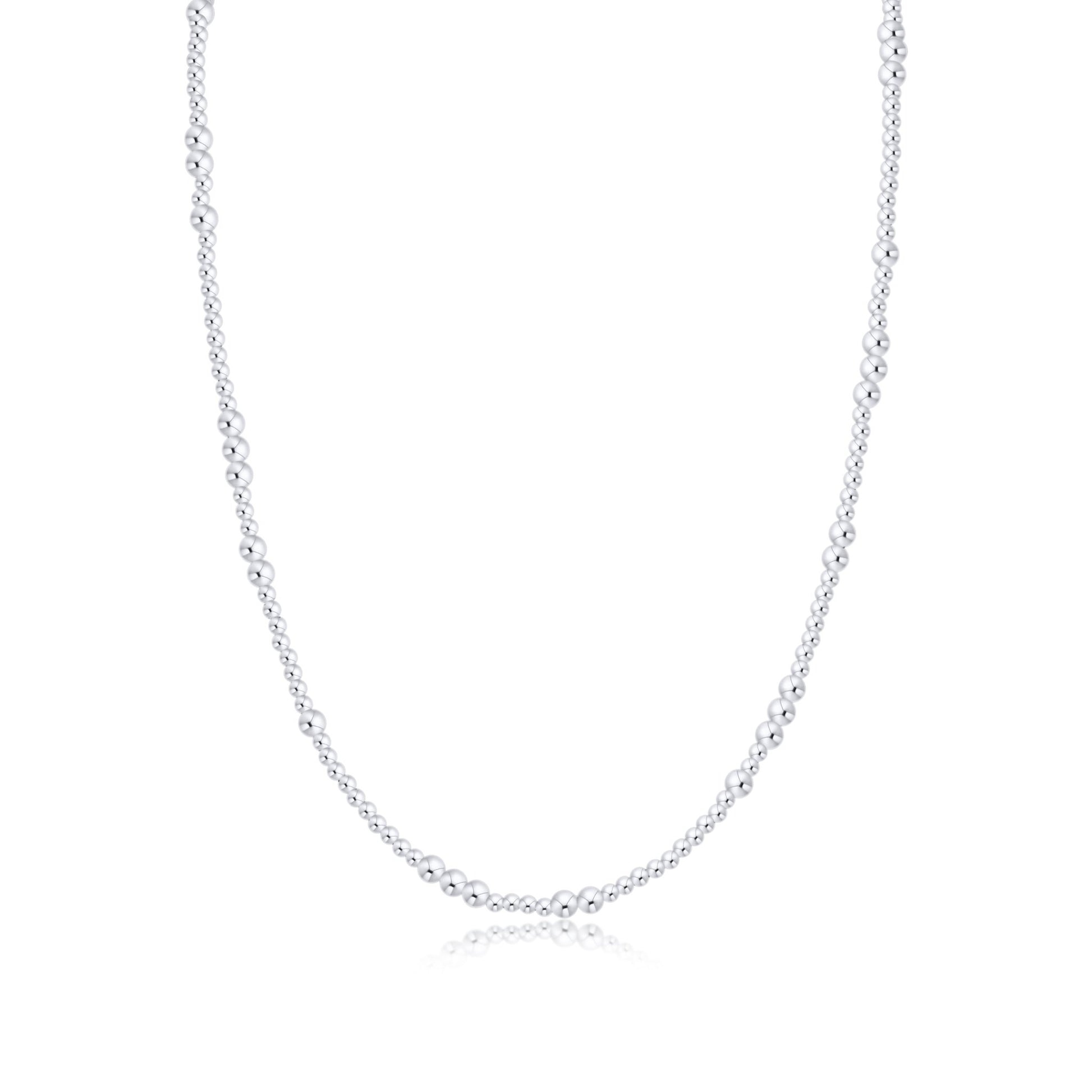 17" CHOKER BEADED - HOPE UNWRITTEN STERLING 3MM - She Chester