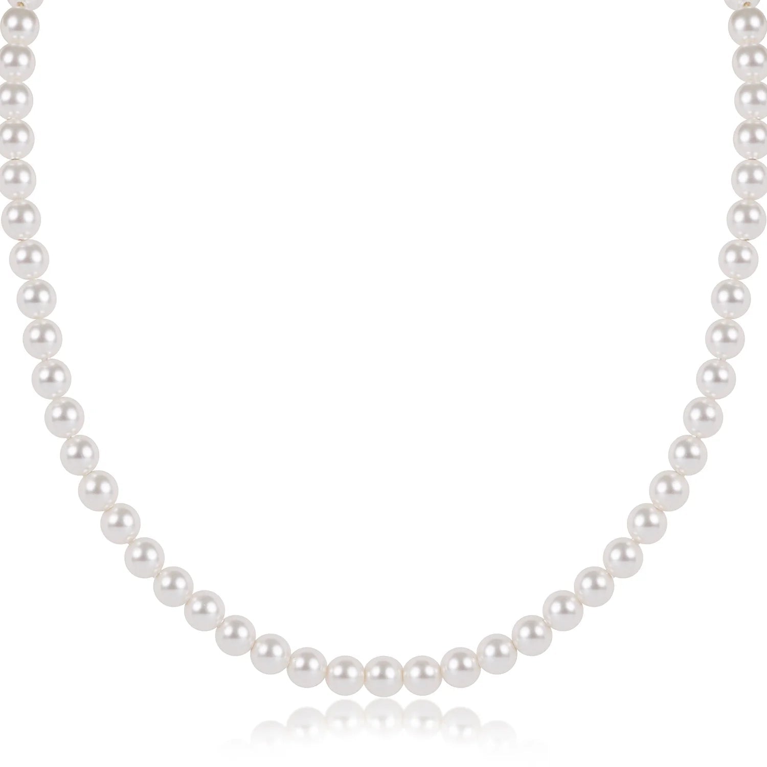 17" Choker Classic Pearl 5mm Bead - She Chester