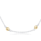 17" Choker Simplicity Chain Sterling Mixed Metal - She Chester