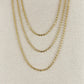 18k GF Diamond Cut Mirror Chain - She Chester
