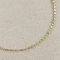 18k Gold Filled 1.5mm Baguette Cz Tennis Necklace - She Chester