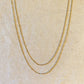 18k Gold Filled Beaten Figaro Chain - She Chester