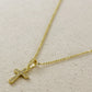 18k Gold Filled Cz Cross Necklace - She Chester