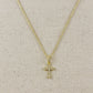 18k Gold Filled Cz Cross Necklace - She Chester