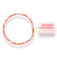 Pinks and Orange Sprinkle Anklet: Petite 8.5 inch