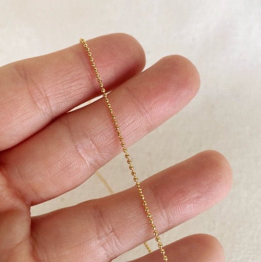 1mm Ball Chain Diamond Cut GF - She Chester
