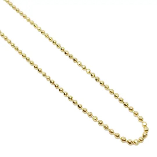 1mm Ball Chain Diamond Cut GF - She Chester