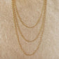 1mm Spaced Beaded Chain 18K GF - She Chester
