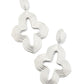 Abbie Metal Statement Earrings Rhodium Metal