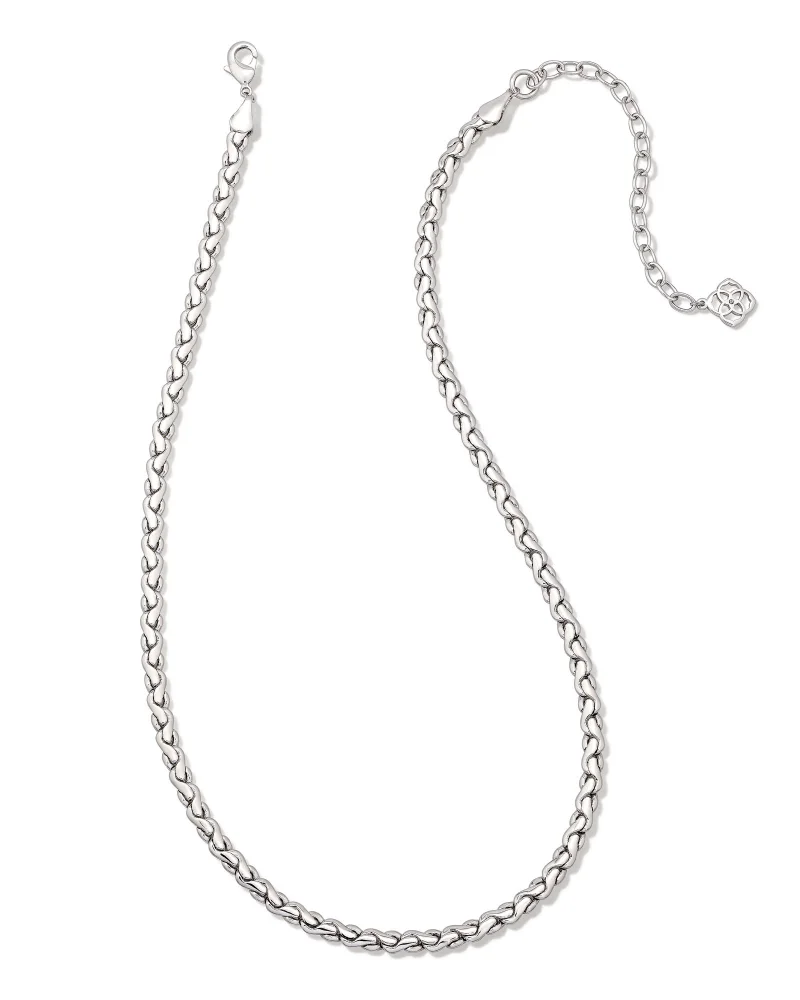 Brielle Chain Necklace Rhod