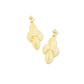 Abbie Metal Drop Earrings Gold Metal