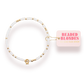 Engagement Ring Charm Sprinkle Bracelet: Standard 6.75 inch