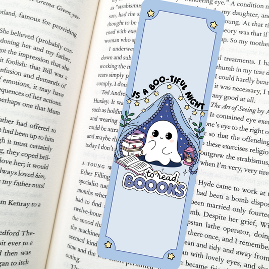 Bootiful Night To Read Bookmark – Soft Matte Laminated 