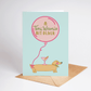 A Tini Weenie Bit Older Martini Dog Birthday Greeting Card