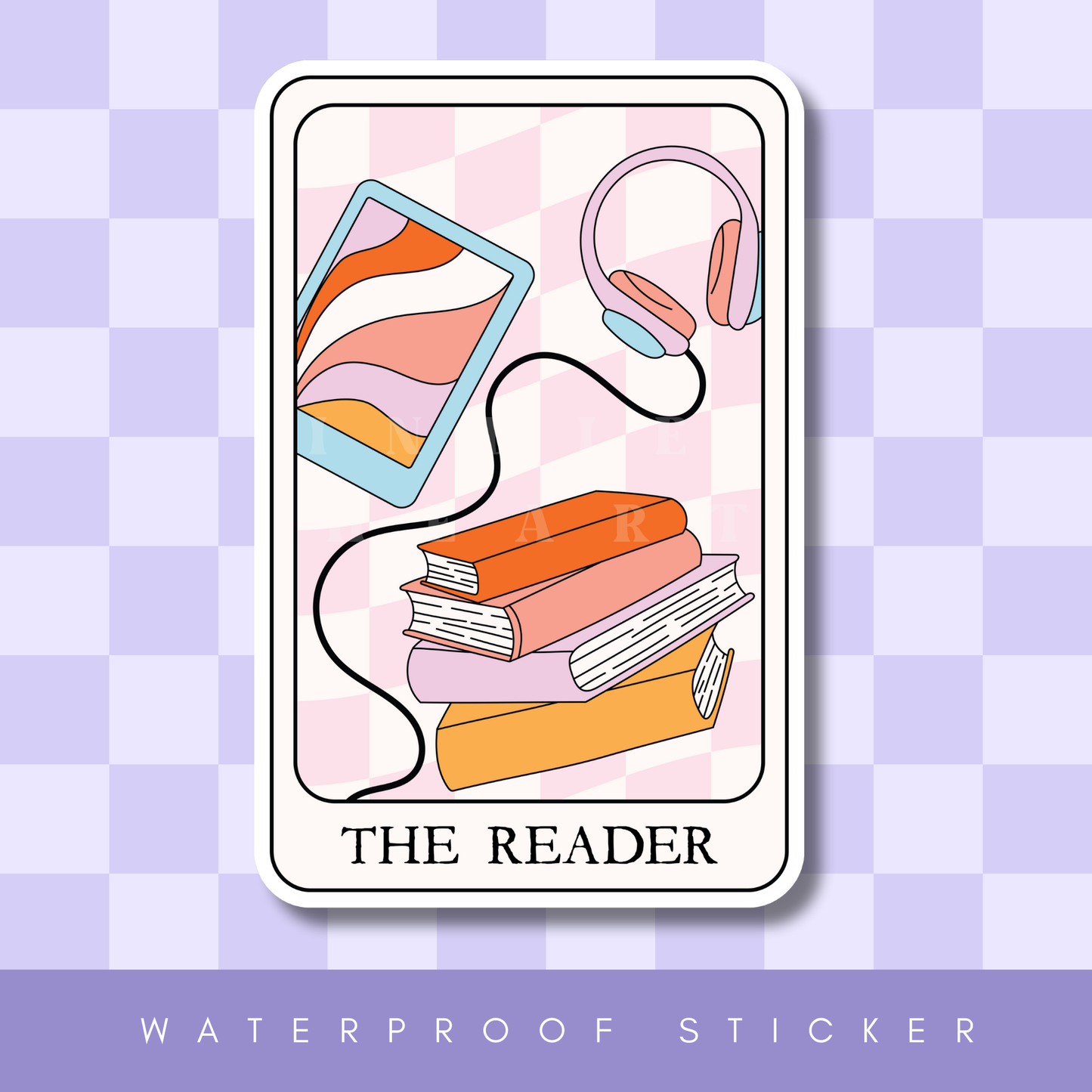 The Reader Tarot Card Sticker: 2.5"