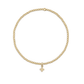 2mm Gold Small Cross - She Chester