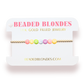 Teacher Rainbow Letter Bracelet: Standard 6.75 inch / Gold