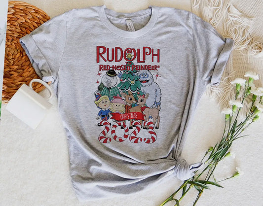 Rudolph & Friends Grey Short Sleeve -