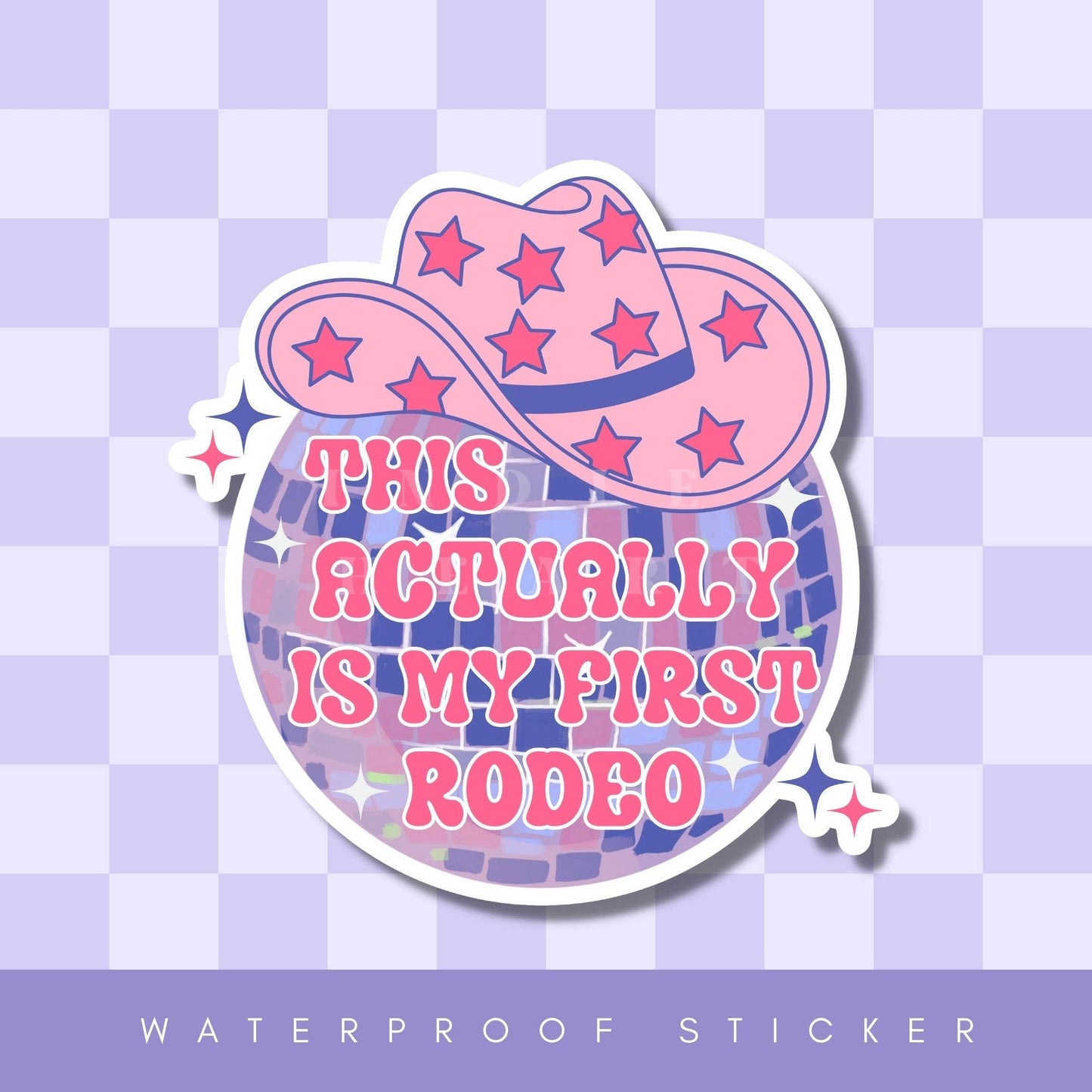 My First Rodeo Sticker: 2.5"