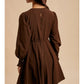 Espresso Fit And Flare Mini Dress