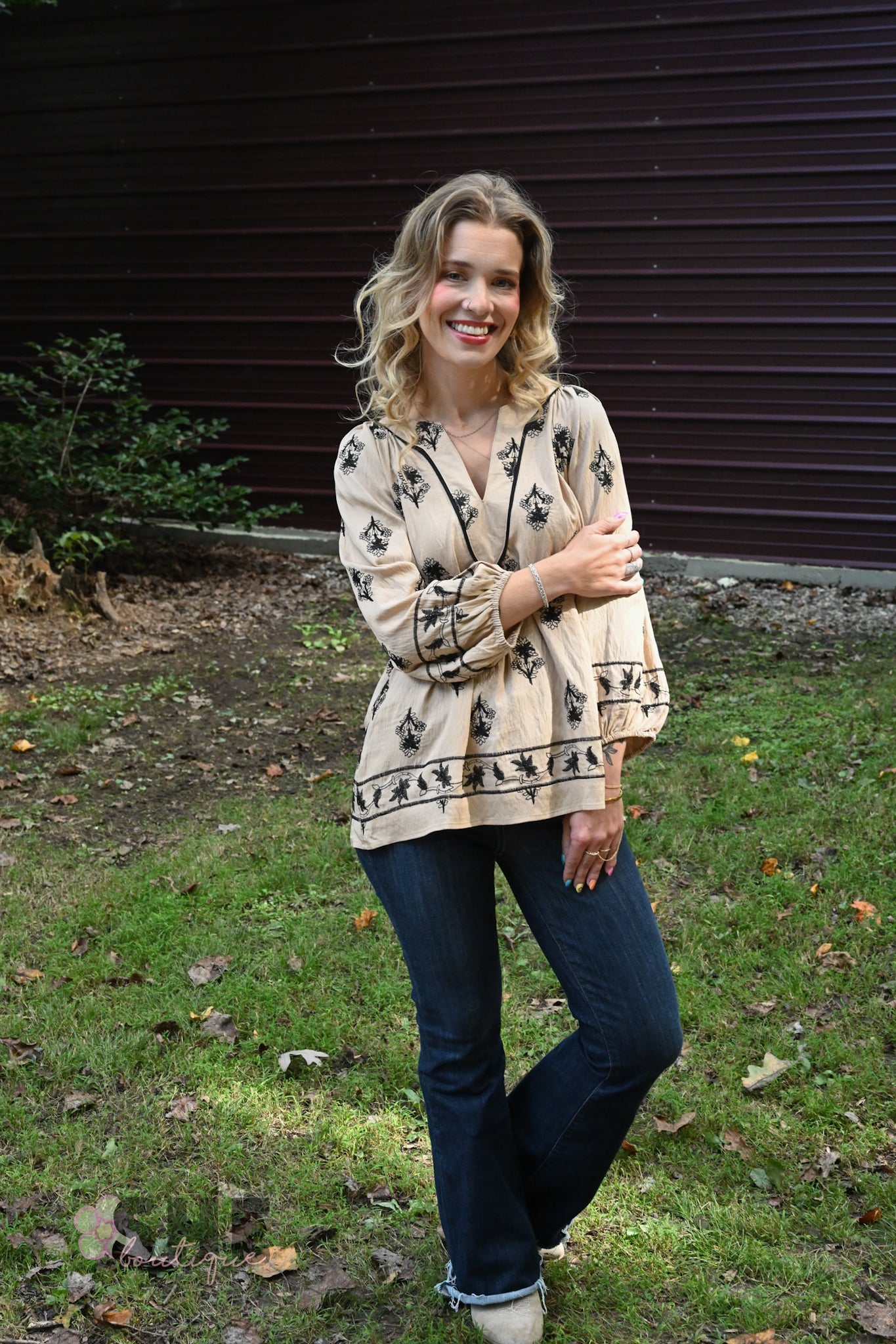 Fanny Floral Embrod Blouse