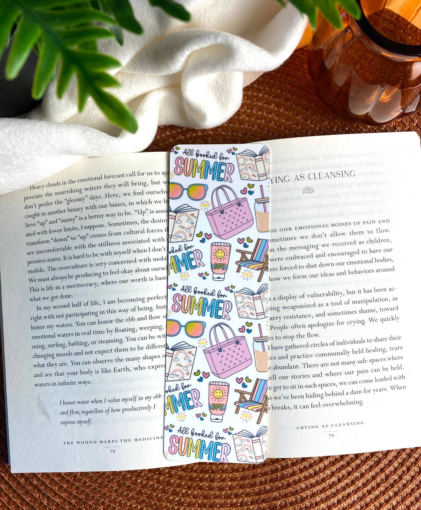 All Booked For Summer Bookmark   