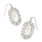 Elle Crystal Frame Drop Rhod Ivory MOP