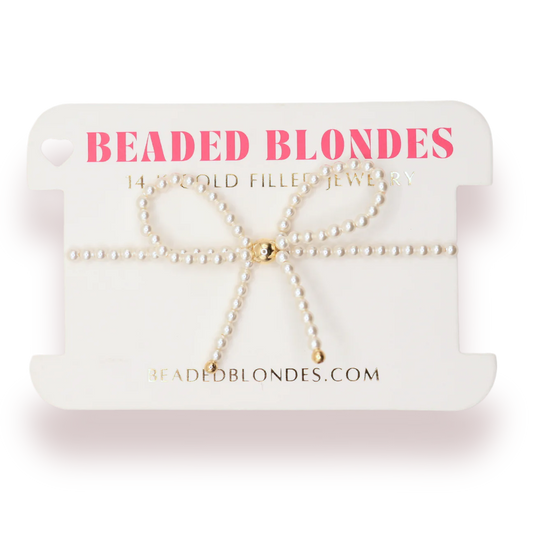 Pearl Bow Bracelet Standard Size